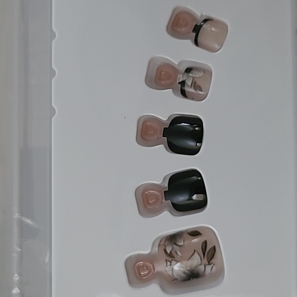 2/$16 Floral French Tip Press On Toenails - Picture 14 of 17